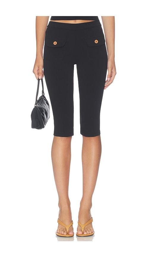 oddli button capri in black. - size l (also in s, xl/1x)