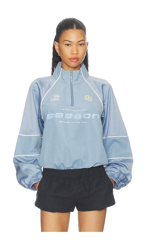 off season collared bodysuit in blue. - size m (also in s, xs)