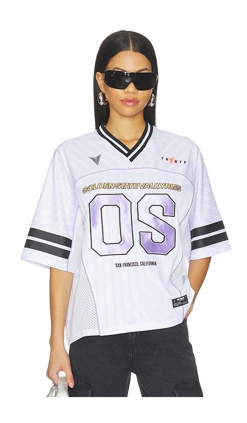 off season golden state valkyries unisex boxy top in white. - size l (also in xs, s, m, xl, xxl)