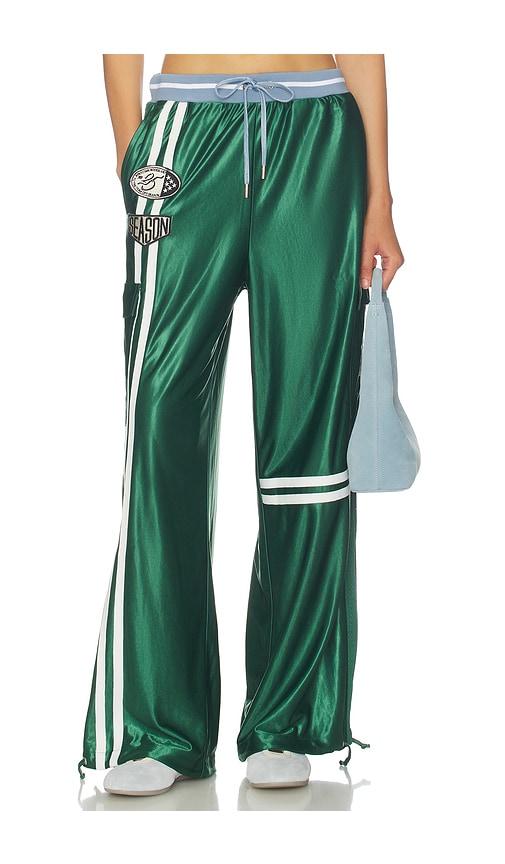 off season track pant in green. - size l (also in m)