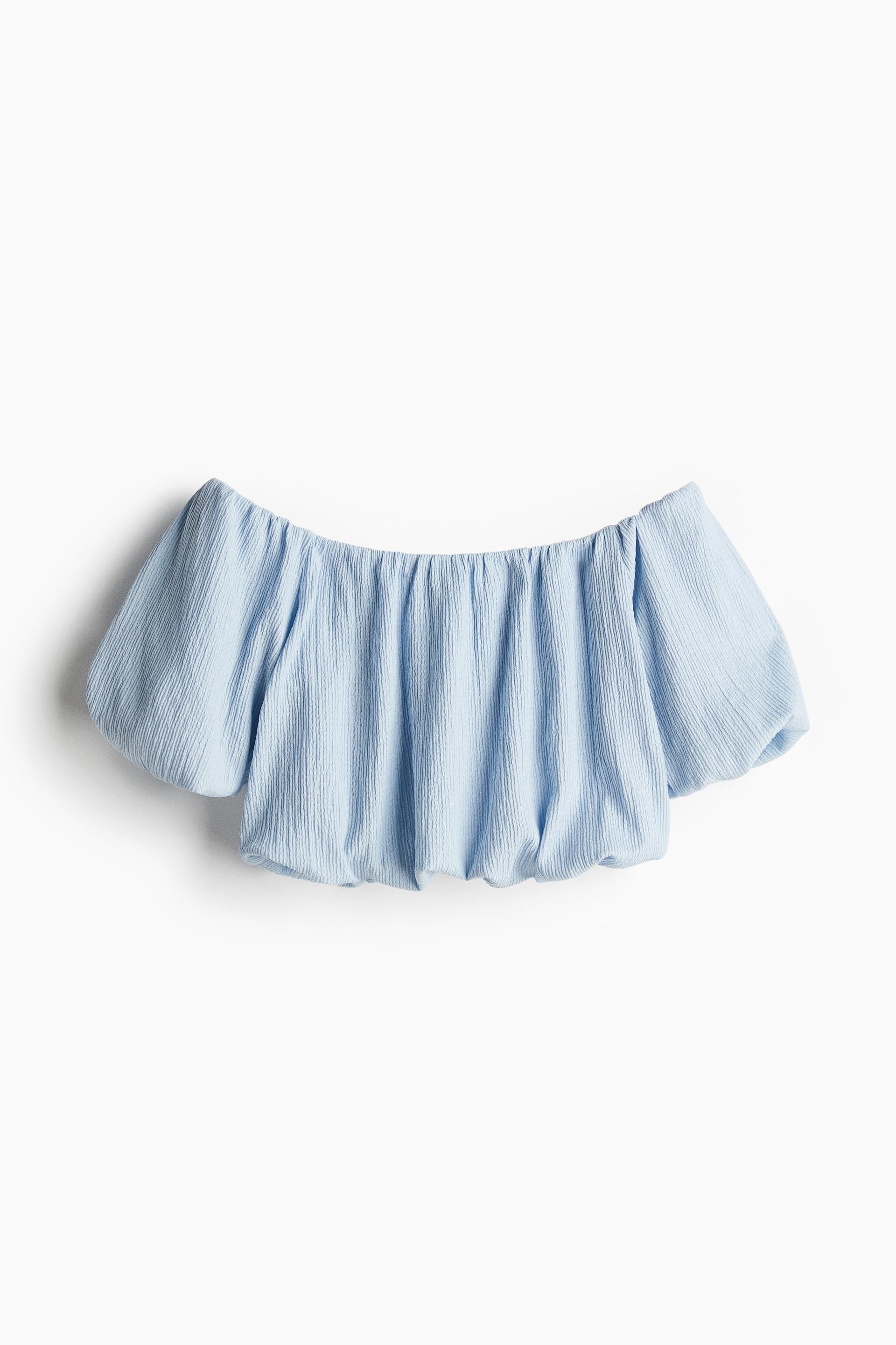 off-the-shoulder crop top