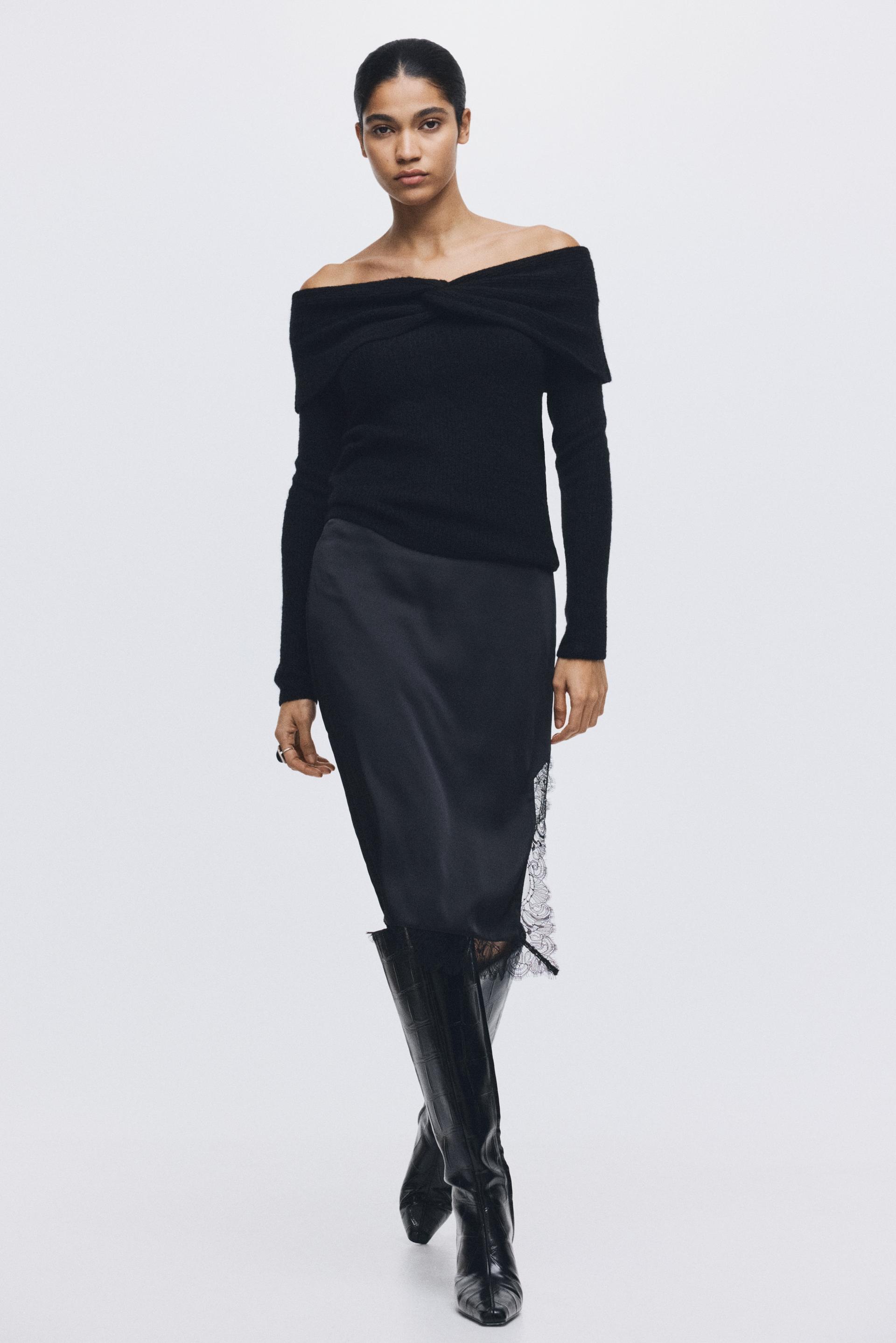 off-the-shoulder sweater