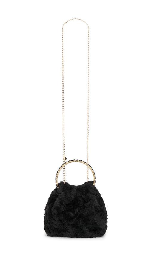 olga berg philippa top handle bag in black.