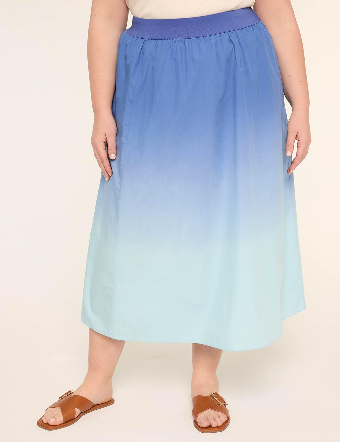 ombre maxi skirt