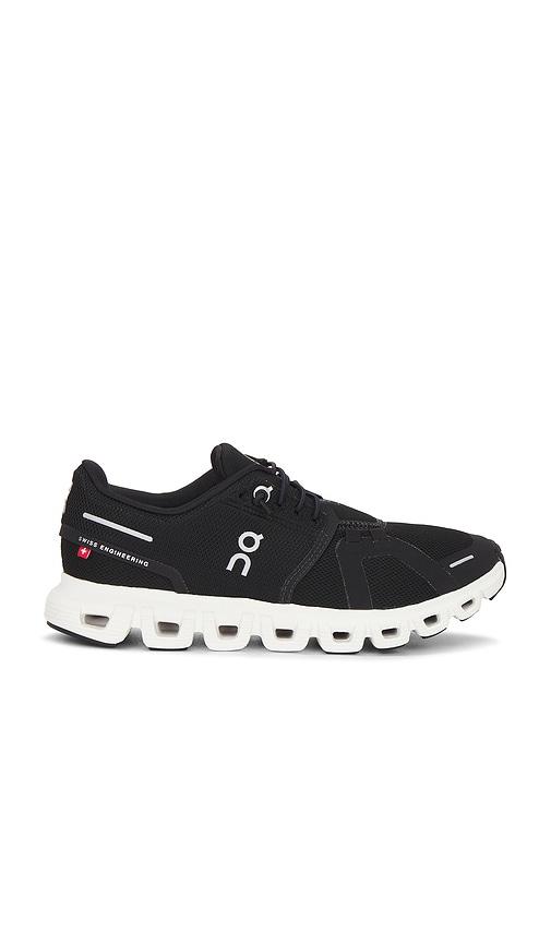 on cloud 6 sneaker in black. - size 5 (also in 6, 6.5, 7, 7.5, 8, 8.5, 9)