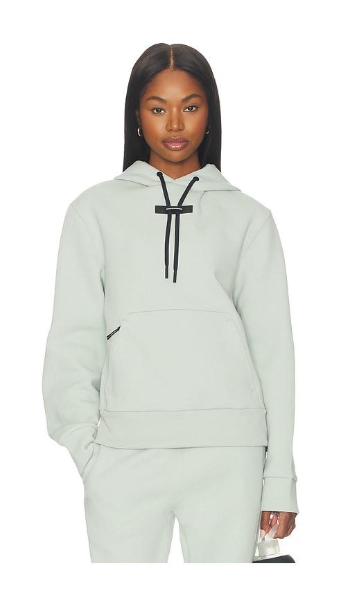on focus tech hoodie in mint. - size l (also in s, m)