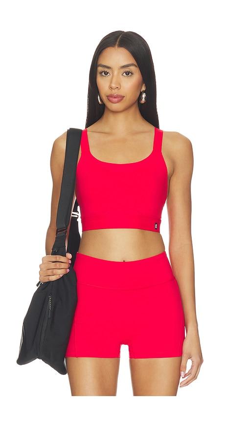 on performance bra in red. - size m (also in xs, s, xl)