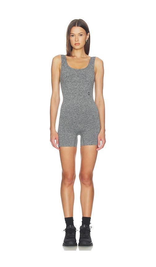 on studio knit romper in grey. - size l (also in m, s, xs)