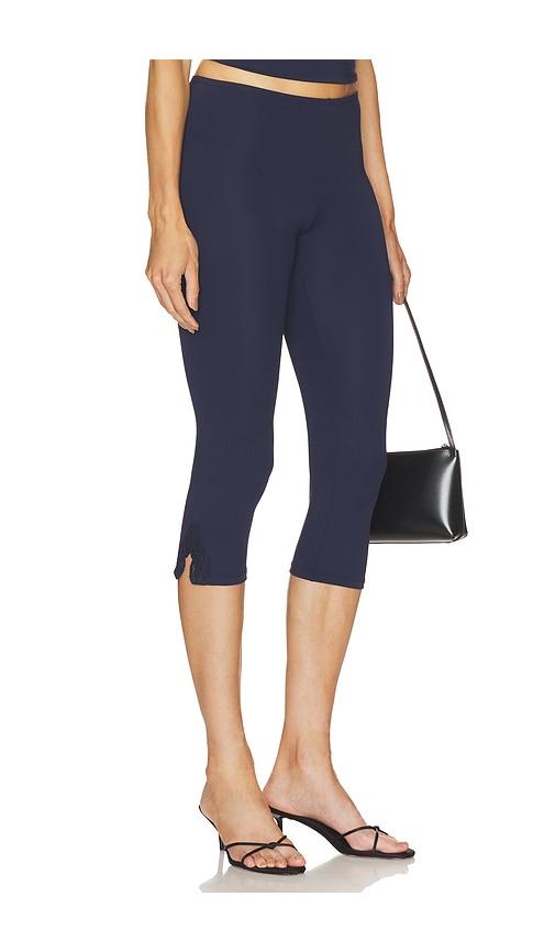 only hearts capri leggings in navy. - size l (also in s, xs)
