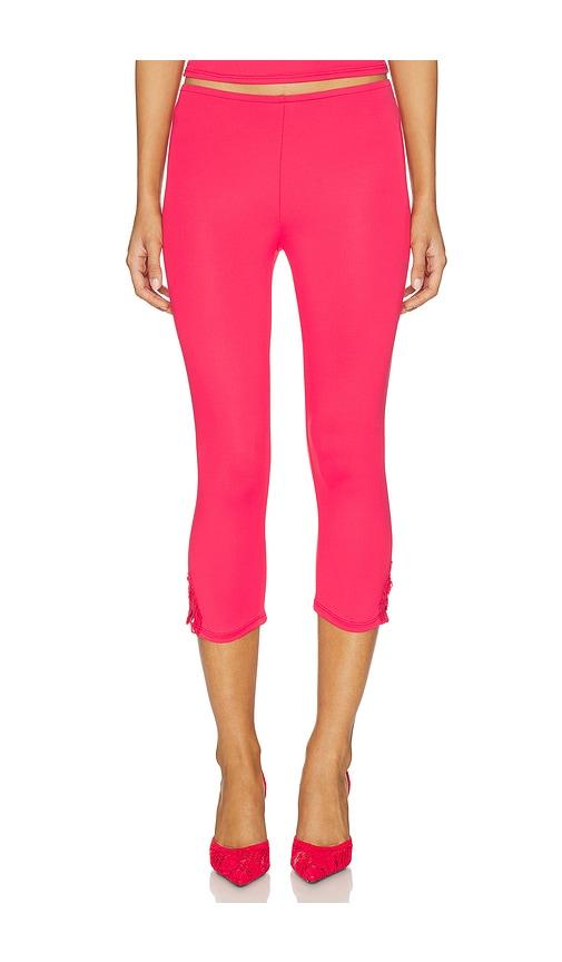 only hearts capri leggings in pink. - size m (also in xs, s)