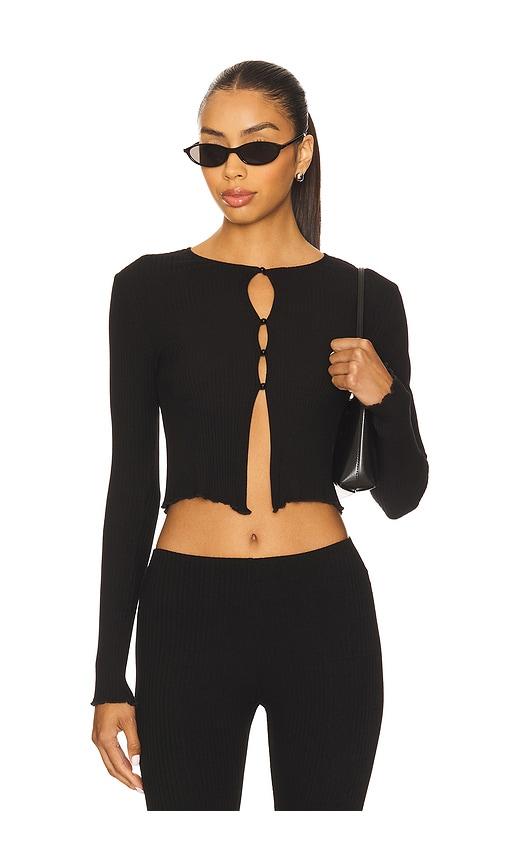only hearts classic cardi in black. - size l (also in m, s, xs)