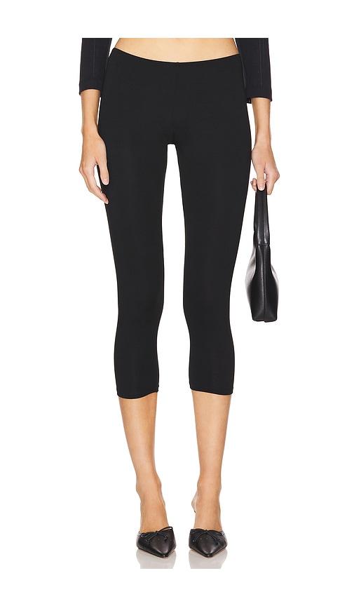 only hearts crop leggings in black. - size l (also in xs, s, m, xl)