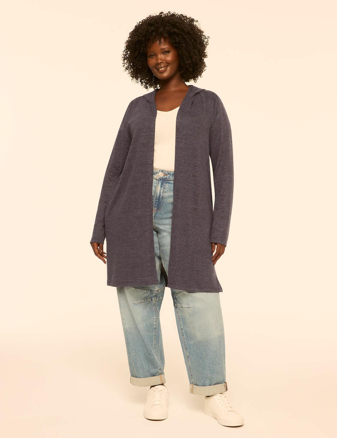 open-front hooded overpiece
