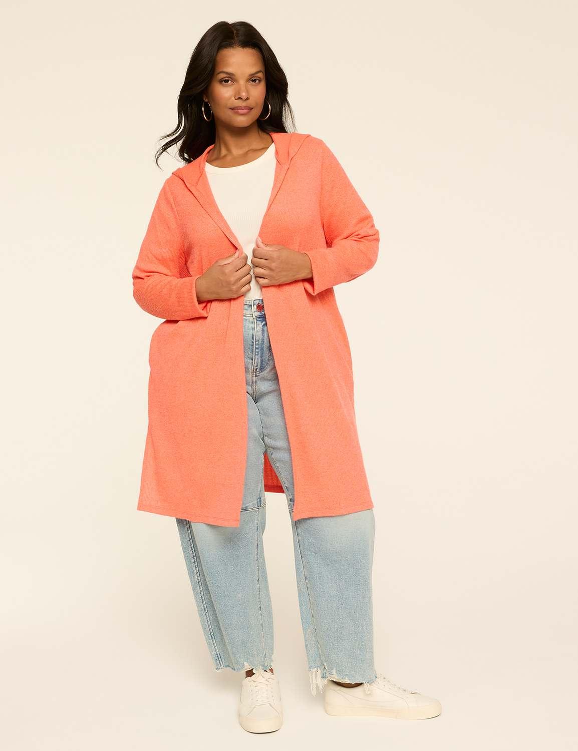 open-front hoodie overpiece