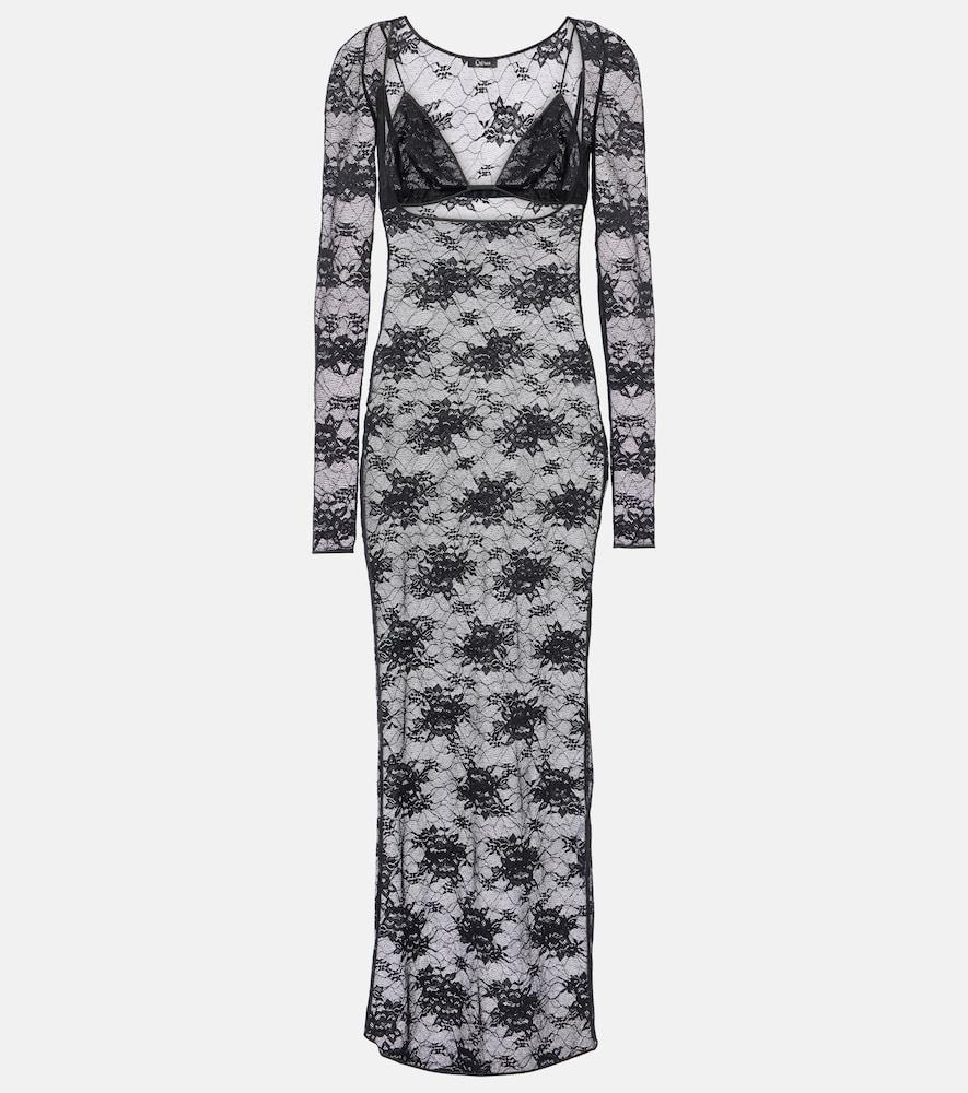 oséree lace maxi dress