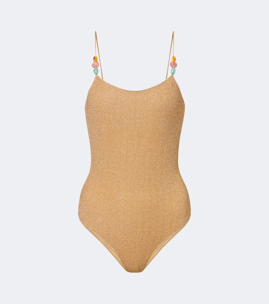 oséree lumière beaded swimsuit