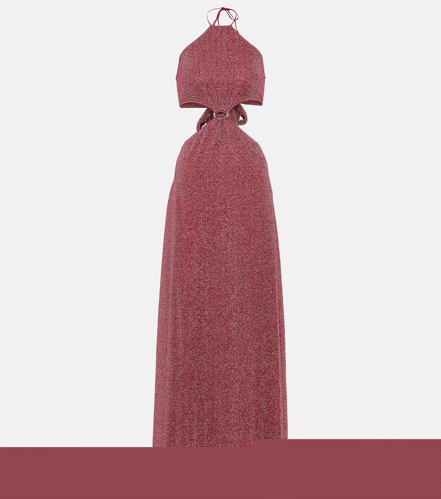 oséree lumière o-gem cutout maxi dress