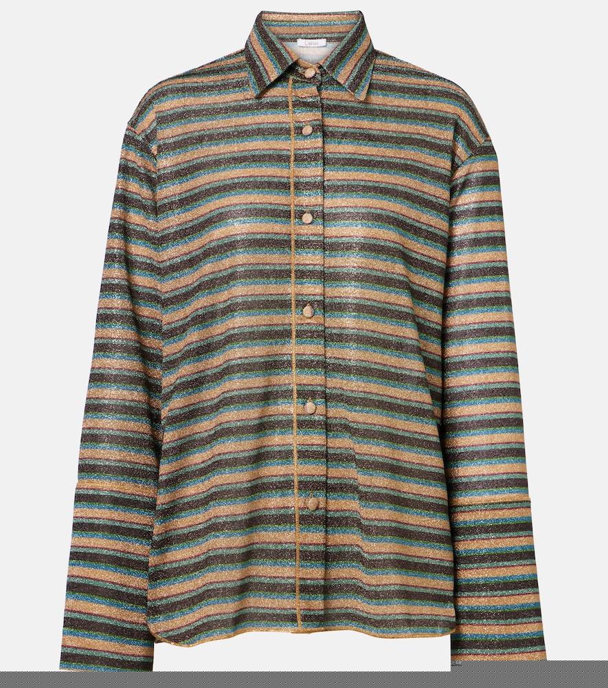 oséree lumière striped shirt