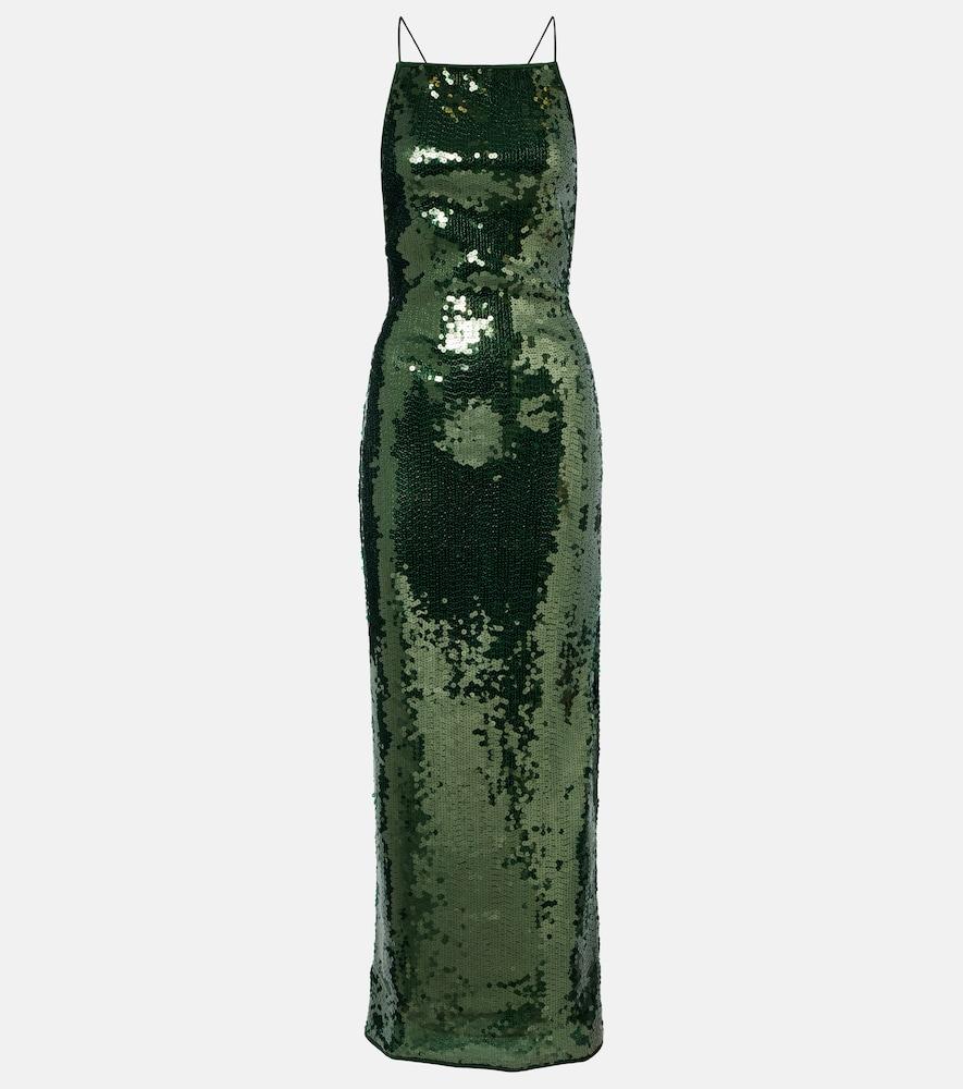 oséree marylin sequined maxi dress