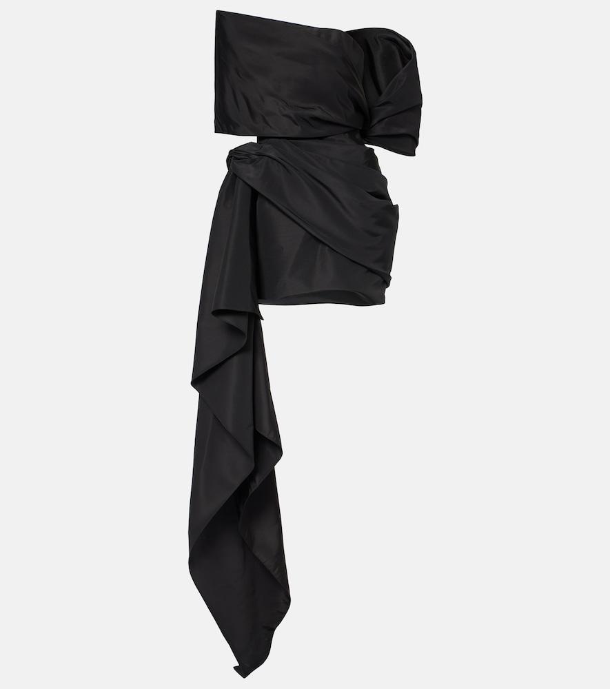 oscar de la renta asymmetric mini dress