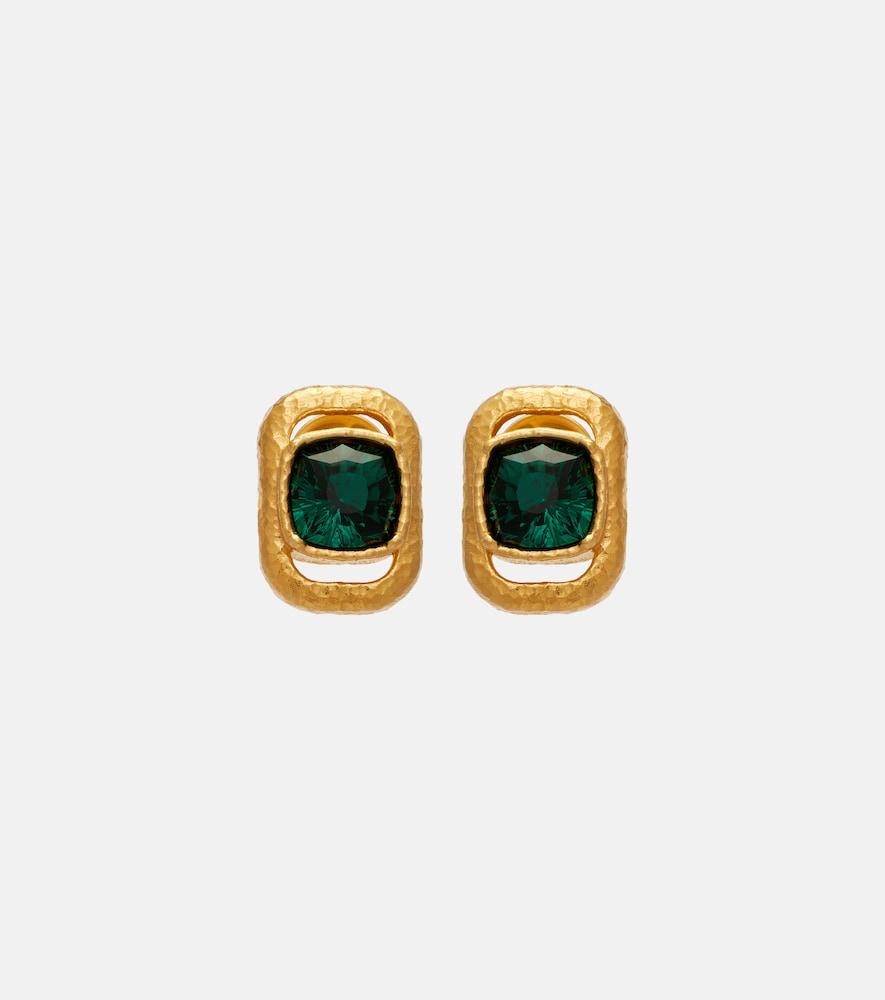 oscar de la renta crystal-embellished earrings