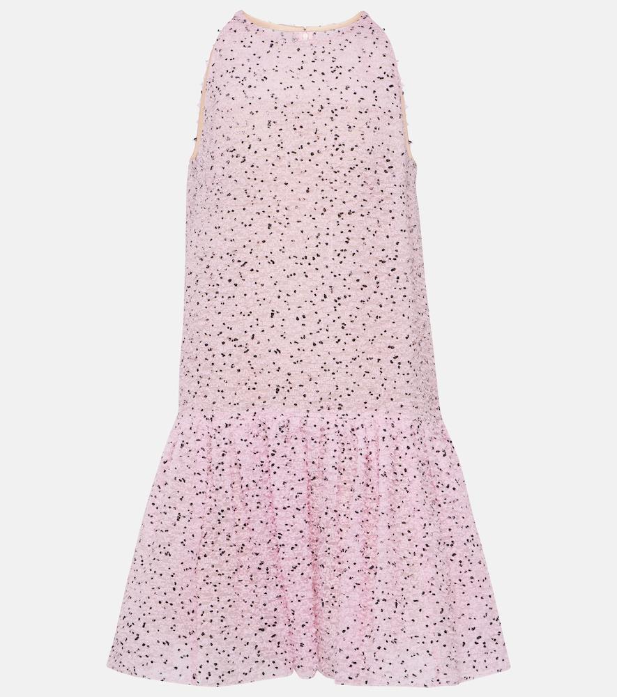 oscar de la renta fil coupé minidress