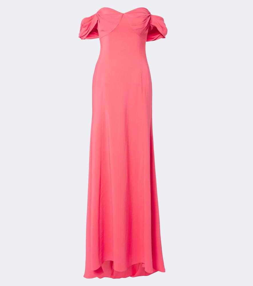oscar de la renta off-shoulder gown