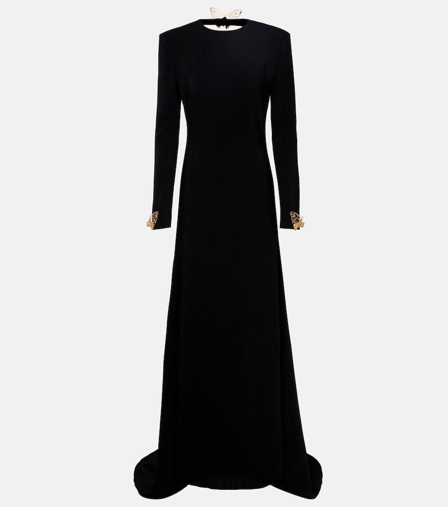 oscar de la renta open-back gown