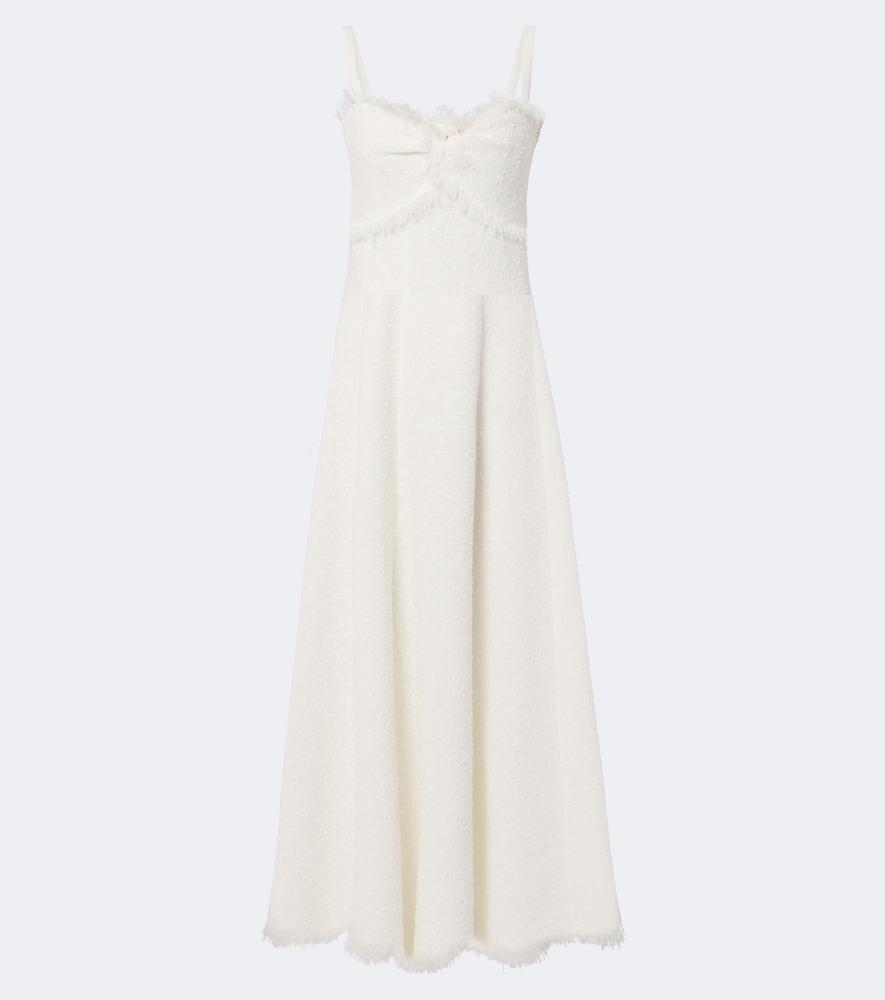 oscar de la renta tweed midi dress