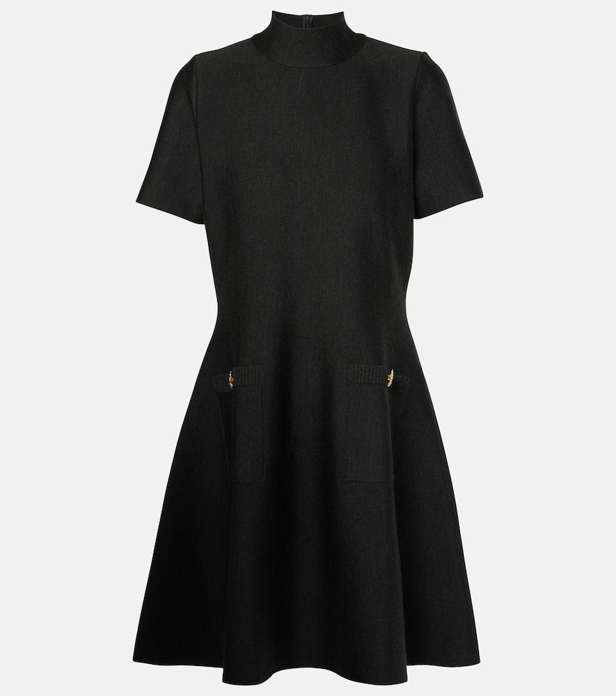 oscar de la renta wool-blend minidress