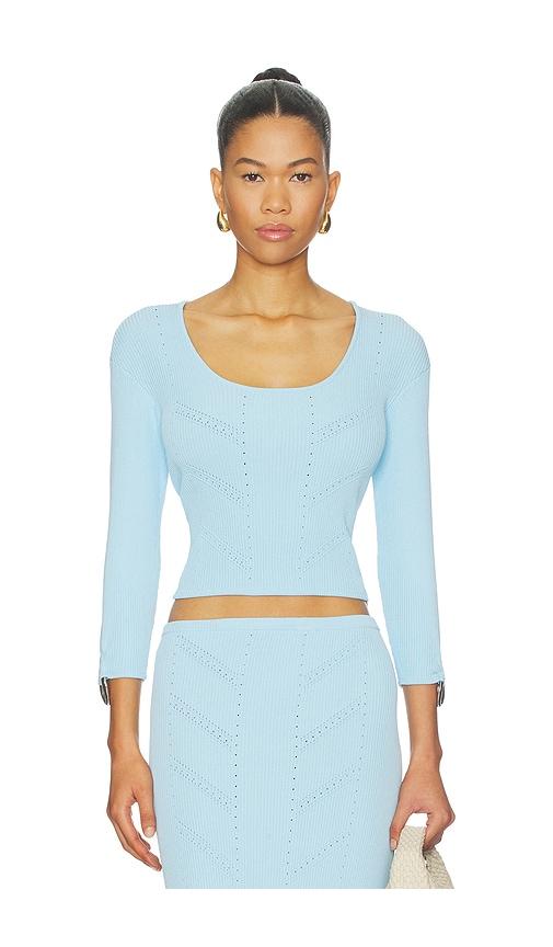 osis studio blake top in baby blue. - size m (also in xs)