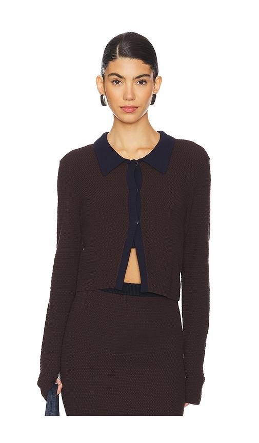 osis studio jasmine cardigan in brown. - size m (also in xs)