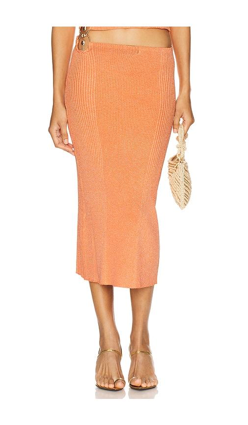 osis studio lux skirt in orange. - size m (also in s)