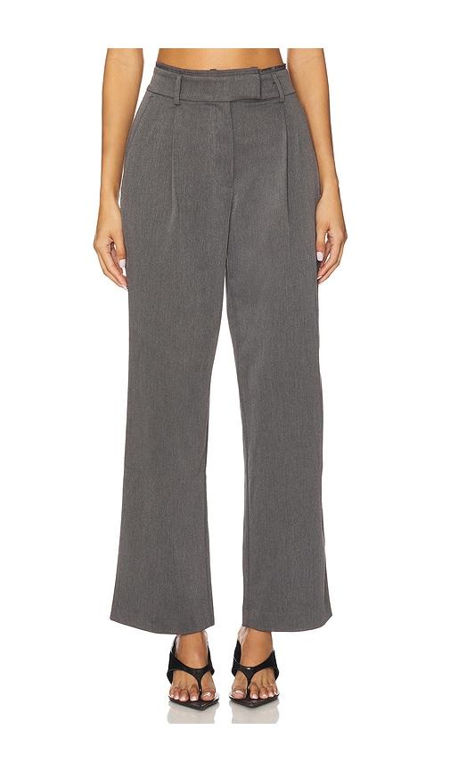 osis studio mary wide leg in grey. - size l (also in s)