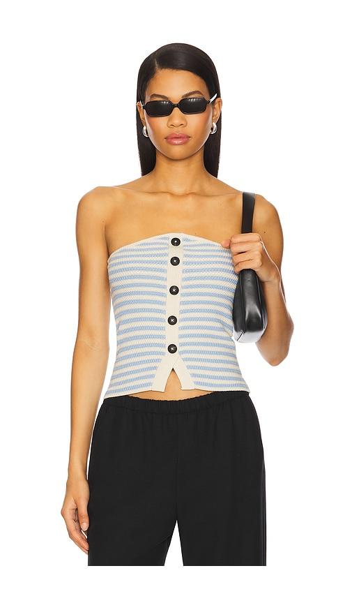 osis studio nabi top in blue. - size l (also in s, m, xl)