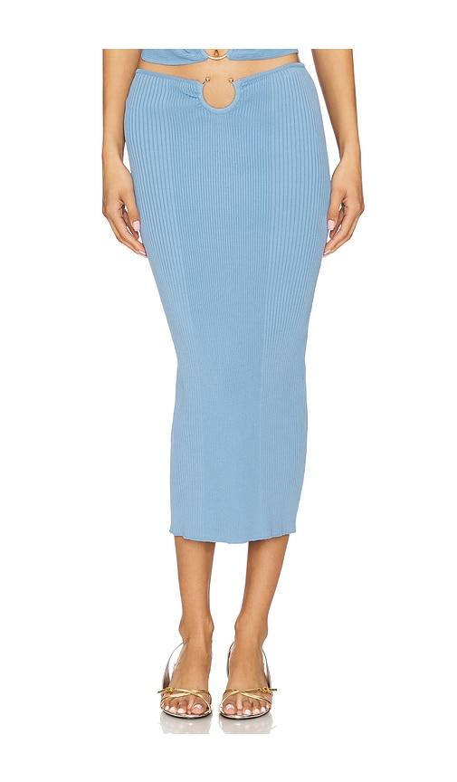 osis studio sonnet skirt in blue. - size m (also in s, xs)