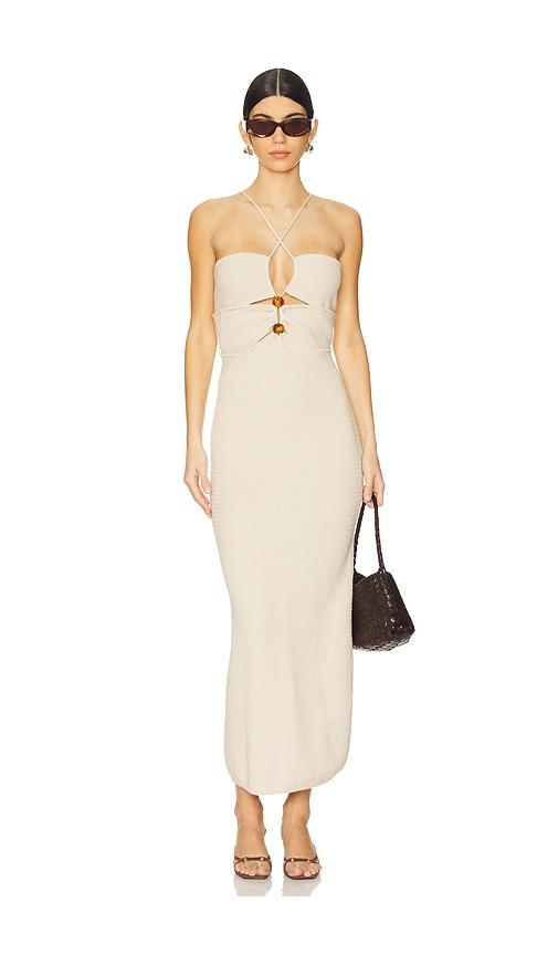osis studio yayo dress in cream. - size l (also in xl)