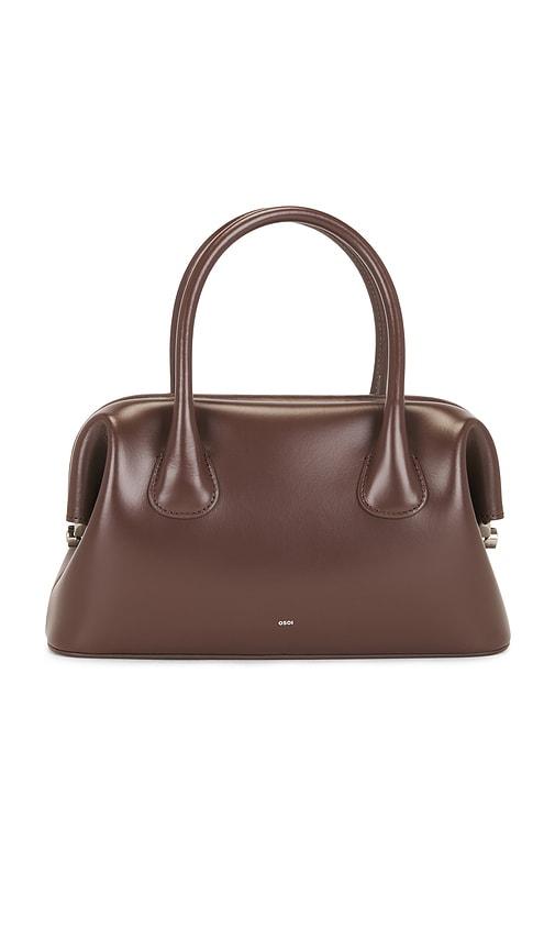 osoi boat brot shoulder bag in chocolate.