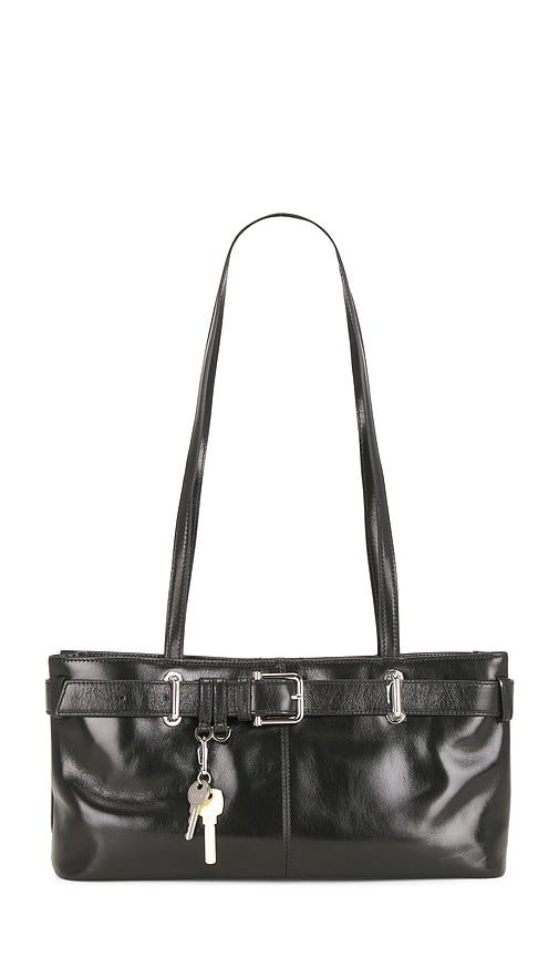 osoi shoulder brocle bag in black.
