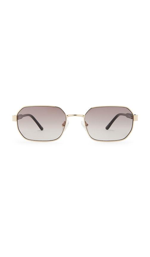 otra hannah sunglasses in metallic gold.