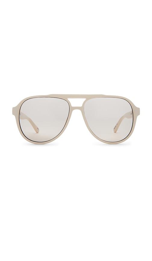 otra stevie sunglasses in white.