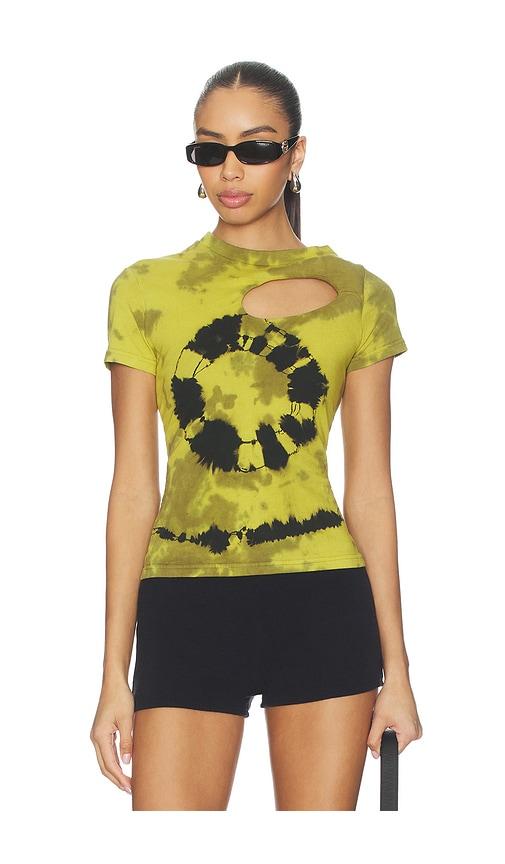 ottolinger donut exo t-shirt in green,yellow. - size s (also in xl)