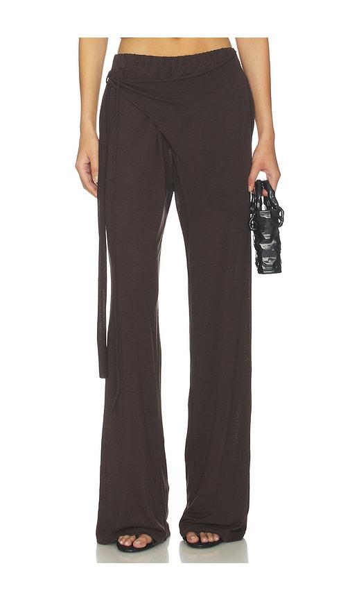 ottolinger linen sweatpant in brown. - size m (also in xl)