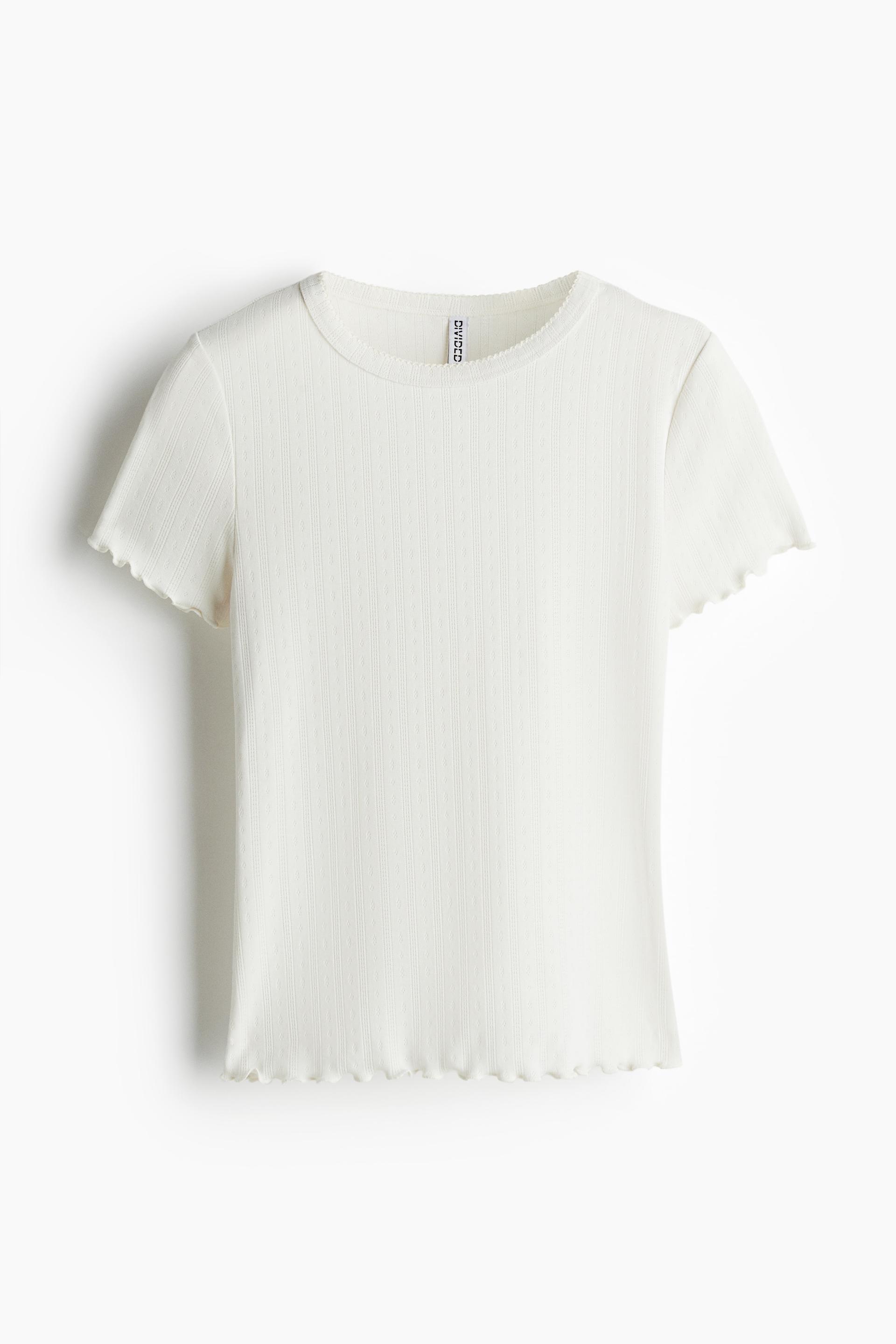 overlocked trim t-shirt