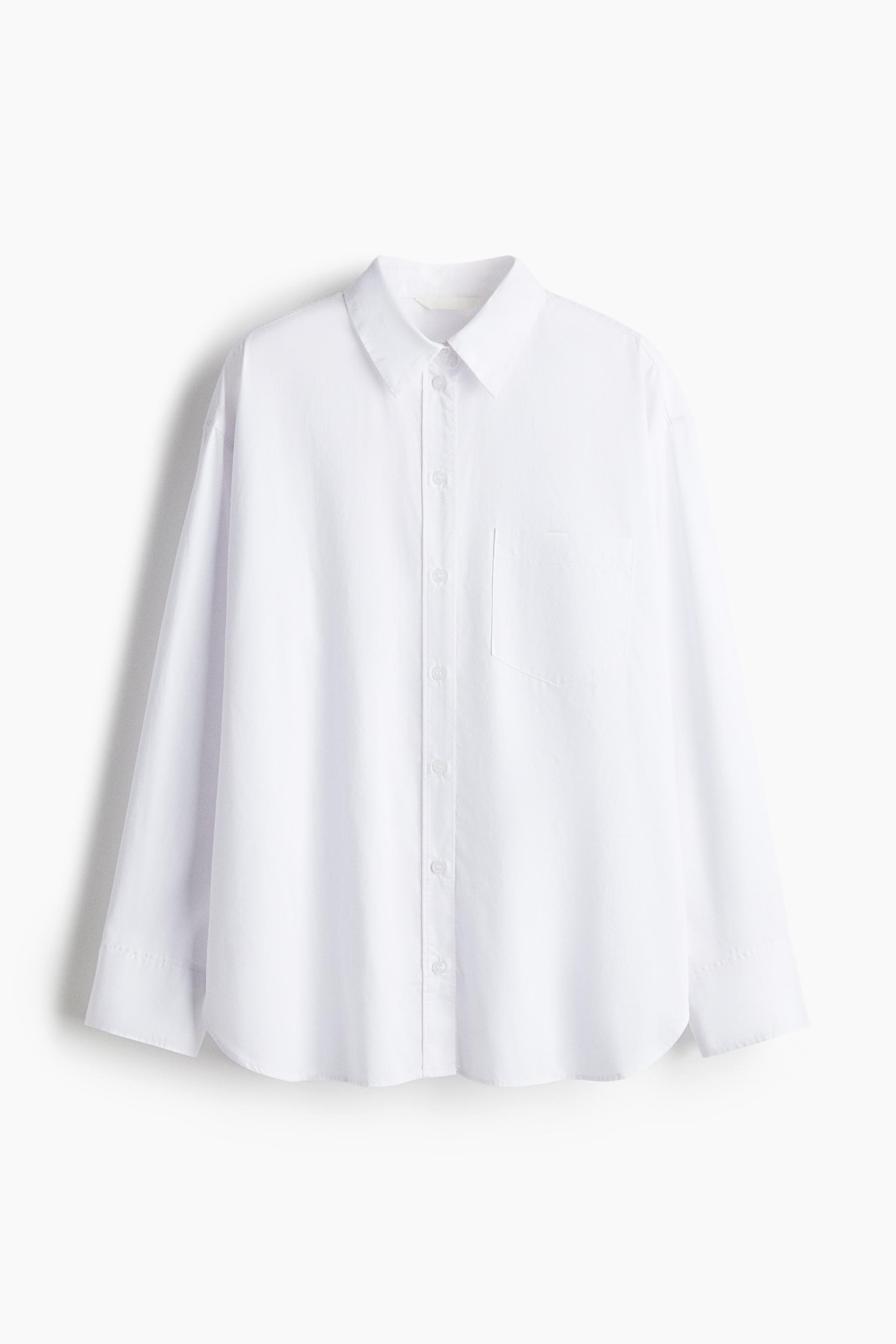 oversized cotton poplin shirt