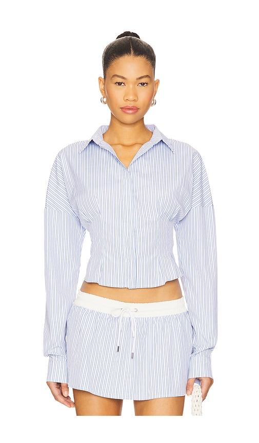 ow collection eliza shirt in blue. - size l (also in s, xs)