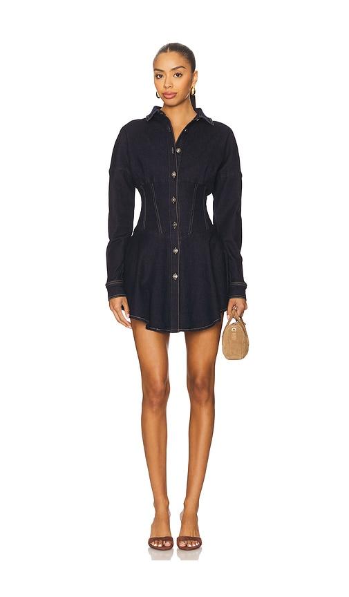 ow collection ella denim shirt dress in blue. - size m (also in s, xl)