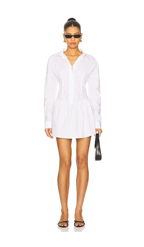 ow collection ellie shirt dress in white. - size m (also in s, xs)
