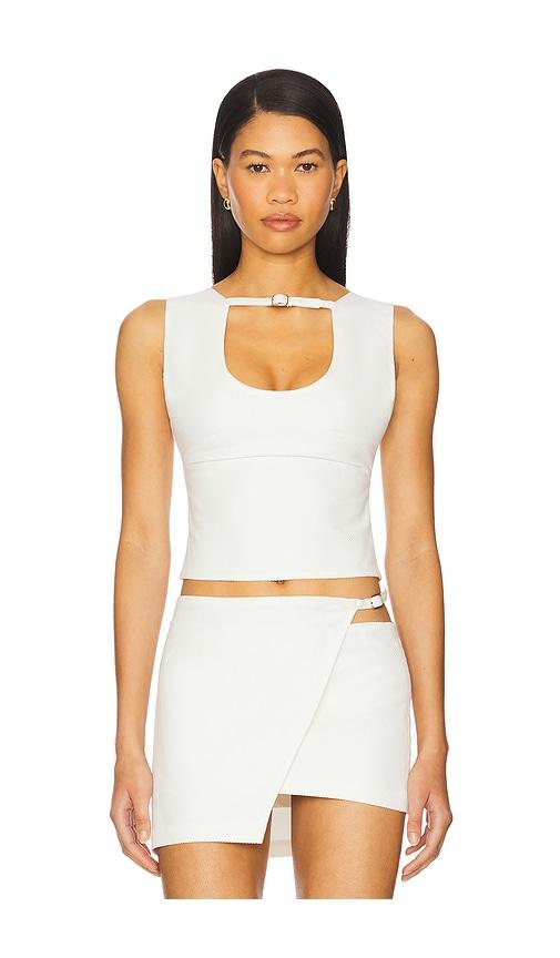 ow collection malene top in white. - size m (also in s, xs)