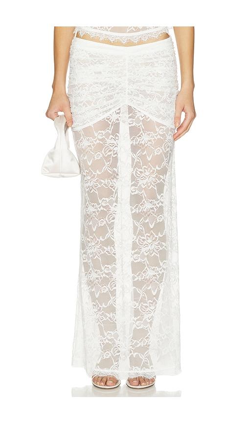 ow collection selah maxi skirt in white. - size l (also in m, s, xs)